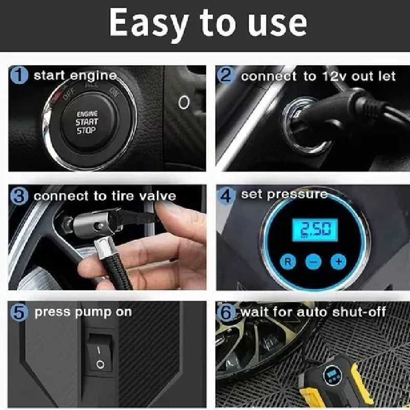 Compresor Portátil Multiusos CARSUN